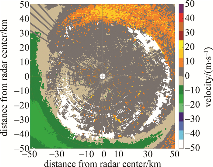 Figure 7. Basic speed measured by weather radar (20:24:00~20:36:13)